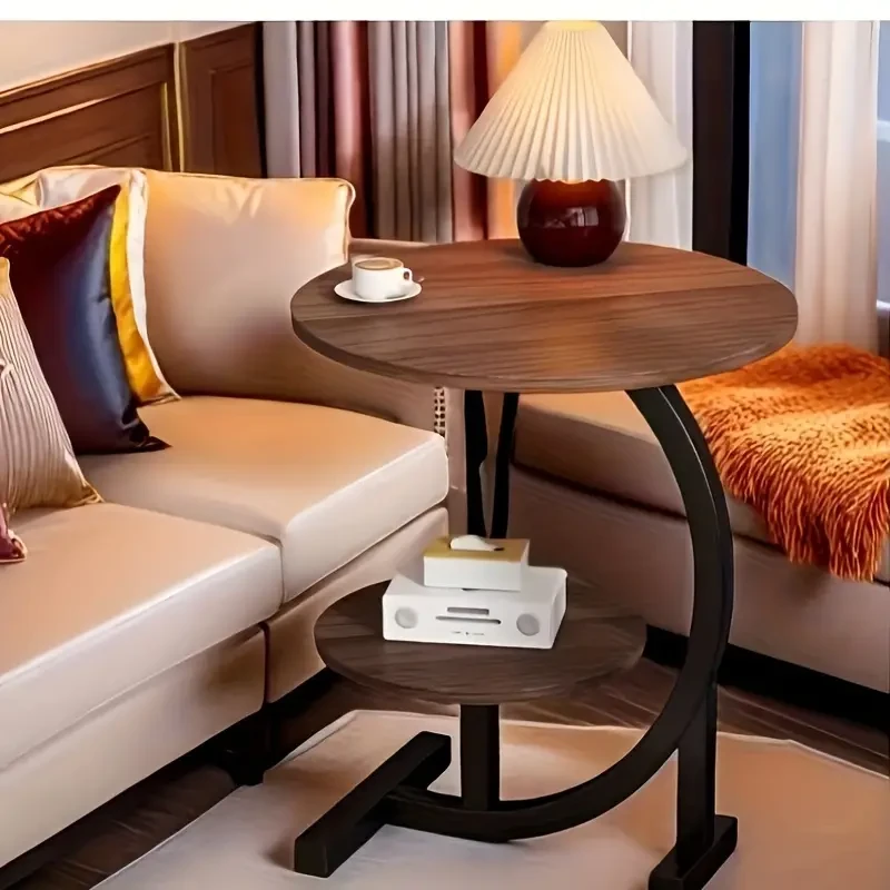 Modern Minimalist Waterproof Iron Coffee Table - Portable Sofa Side End Table for Outdoor Leisure