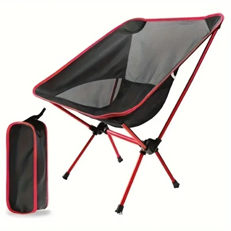Ultra-Lightweight Deluxe Portable Camping Chair - Compact Folding Backpacking Chair with Carrying Bag, Collapsible, Ergonomic, and Water-Resistant