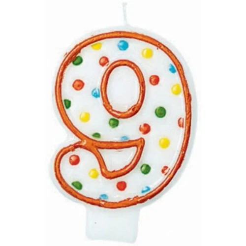 Polka Dots Flat Candle - #9