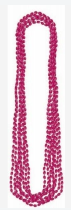 Metallic Necklace - Burgundy - Pack of 8