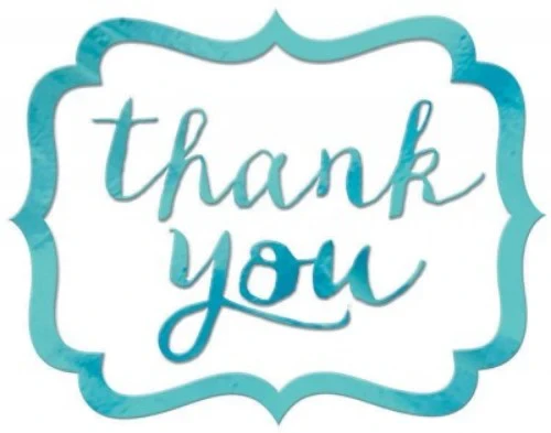 Thank You Stickers - Robin's-Egg Blue - Pack of 50