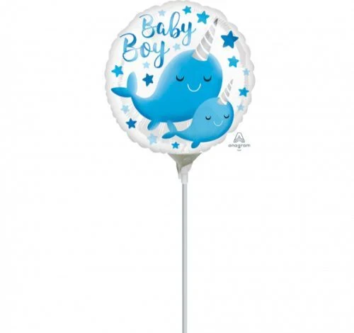 22cm Balloon Narwhal Baby Boy