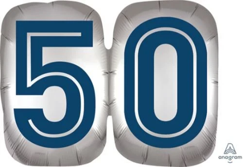 SuperShape Balloon Happy Birthday Man 50