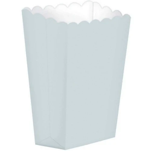 Popcorn Favour Boxes - Small Silver (5 units) - Pack of 5