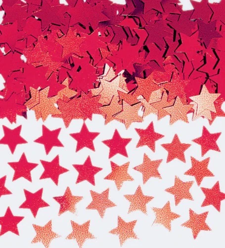 Mini Stars Confetti -Red