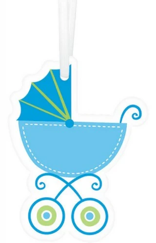 Paper Tags With Twist Ties - Blue (25 units) - Pack of 25
