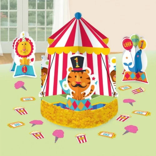 Table Decorations Kit - Fisher Price 1st Birthday Circus