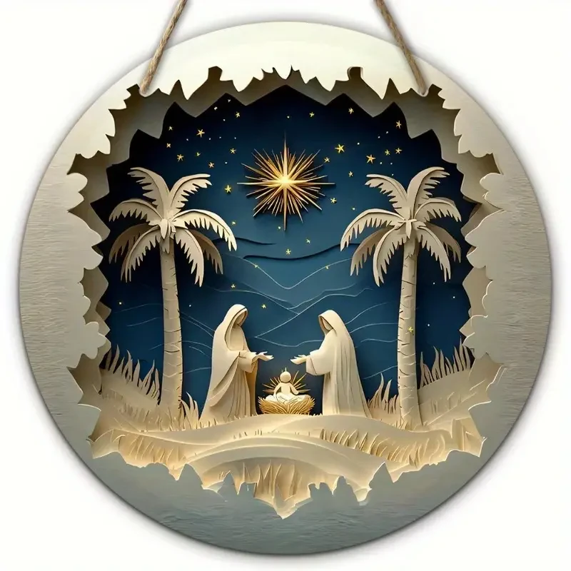 20.32cm Round Farmhouse Door Hanger