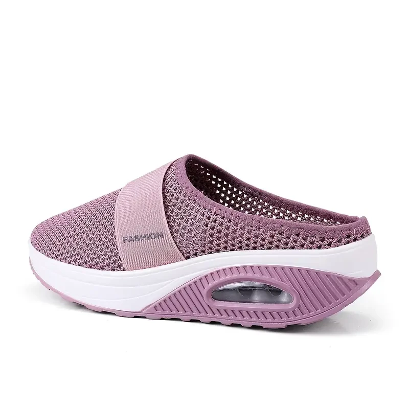Women's Air Cushion Mesh Mule Sandals Breathable & Lightweight