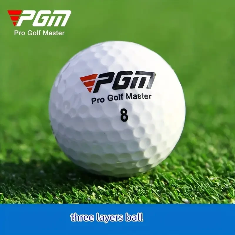 5pcs White Three-Layer Golf Balls 44g, Hardness 80, Game-Ready Golf Accessories
