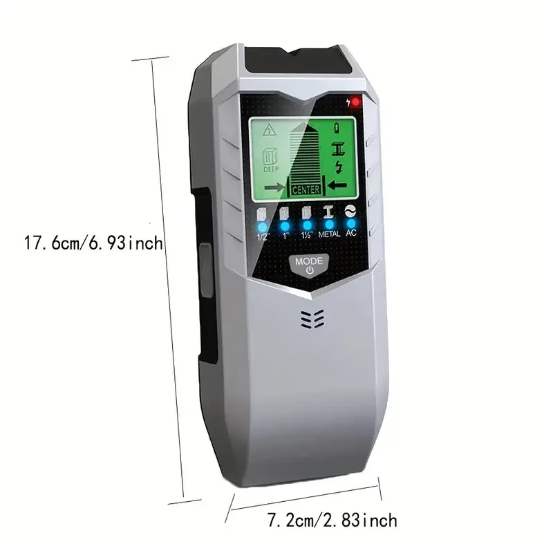 5-in-1 Wall Scanner - Metal, Stud & Wood Detector with Digital Display for Safe Drilling