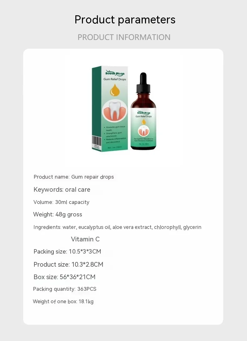 Gum Repair Drops Gum Relief Periodontal Foamin