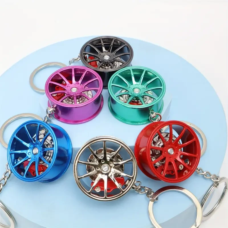 Brake 360 Rotating Car Keychain Pendant