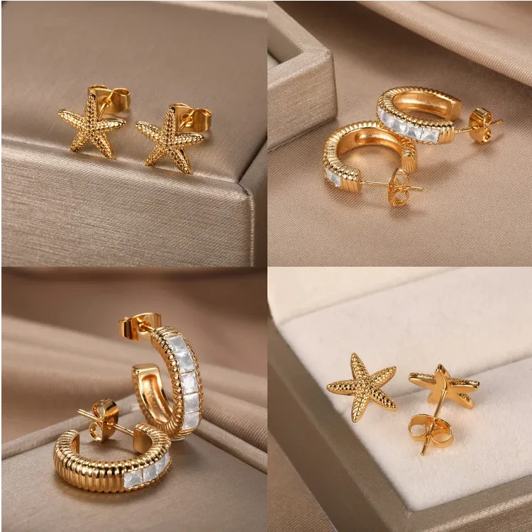 Starfish Stud Earrings