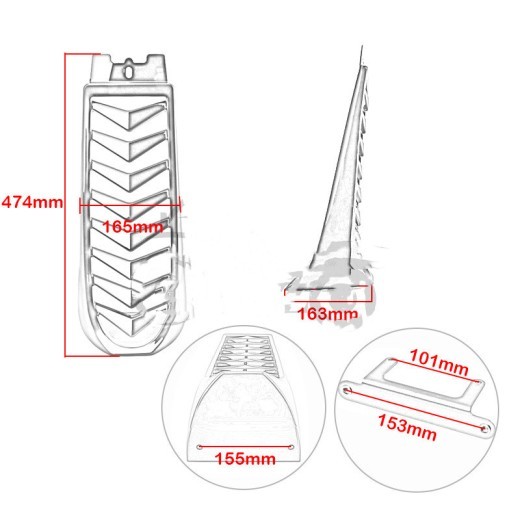Motorcycle Accessories Suitable For Soft Tail Breakout Modified Car