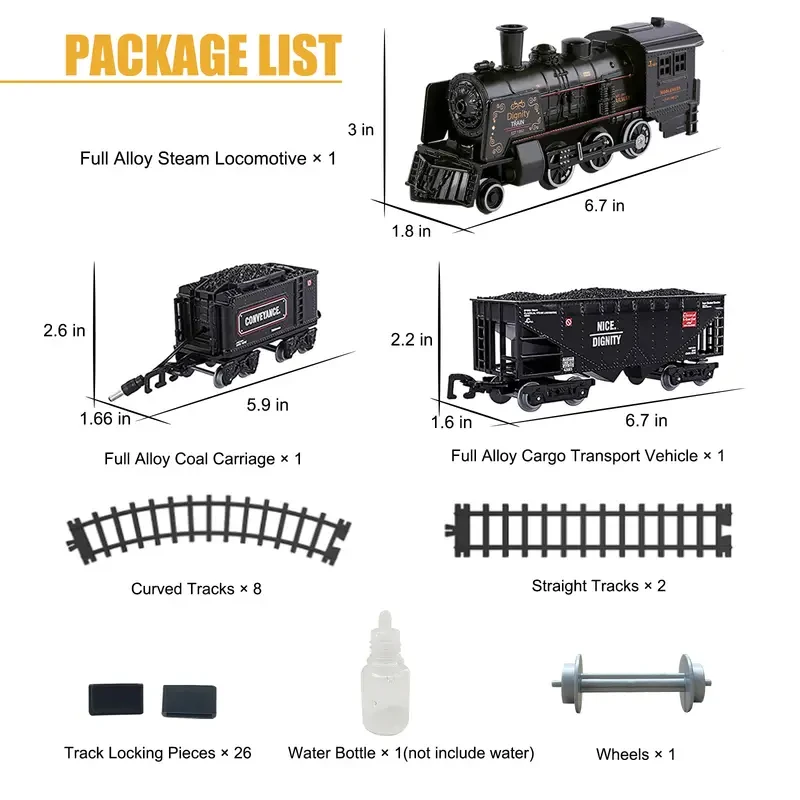 Kids Electric Train Set Metal Toy Trains