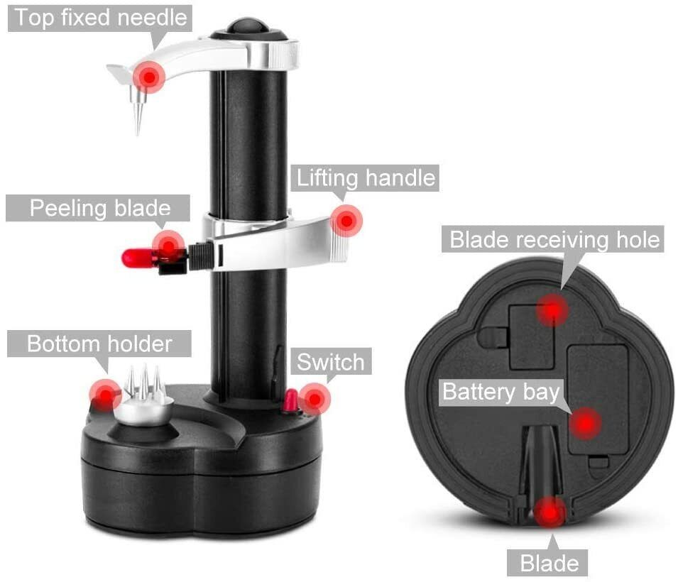 Multifunction Electric Peeler Automatic Stainless Steel Vegetable & Fruit Peeler