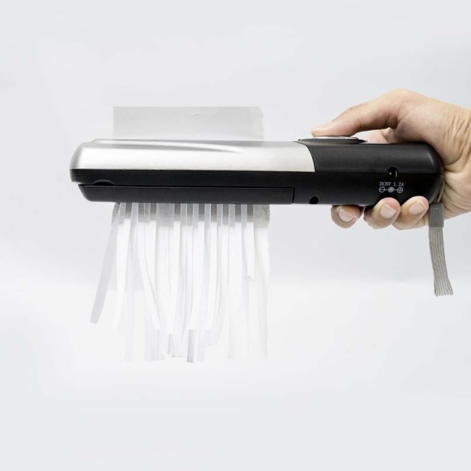 Portable Handheld Paper Shredder USB/Battery Operated 2L Mini Paper Cutter
