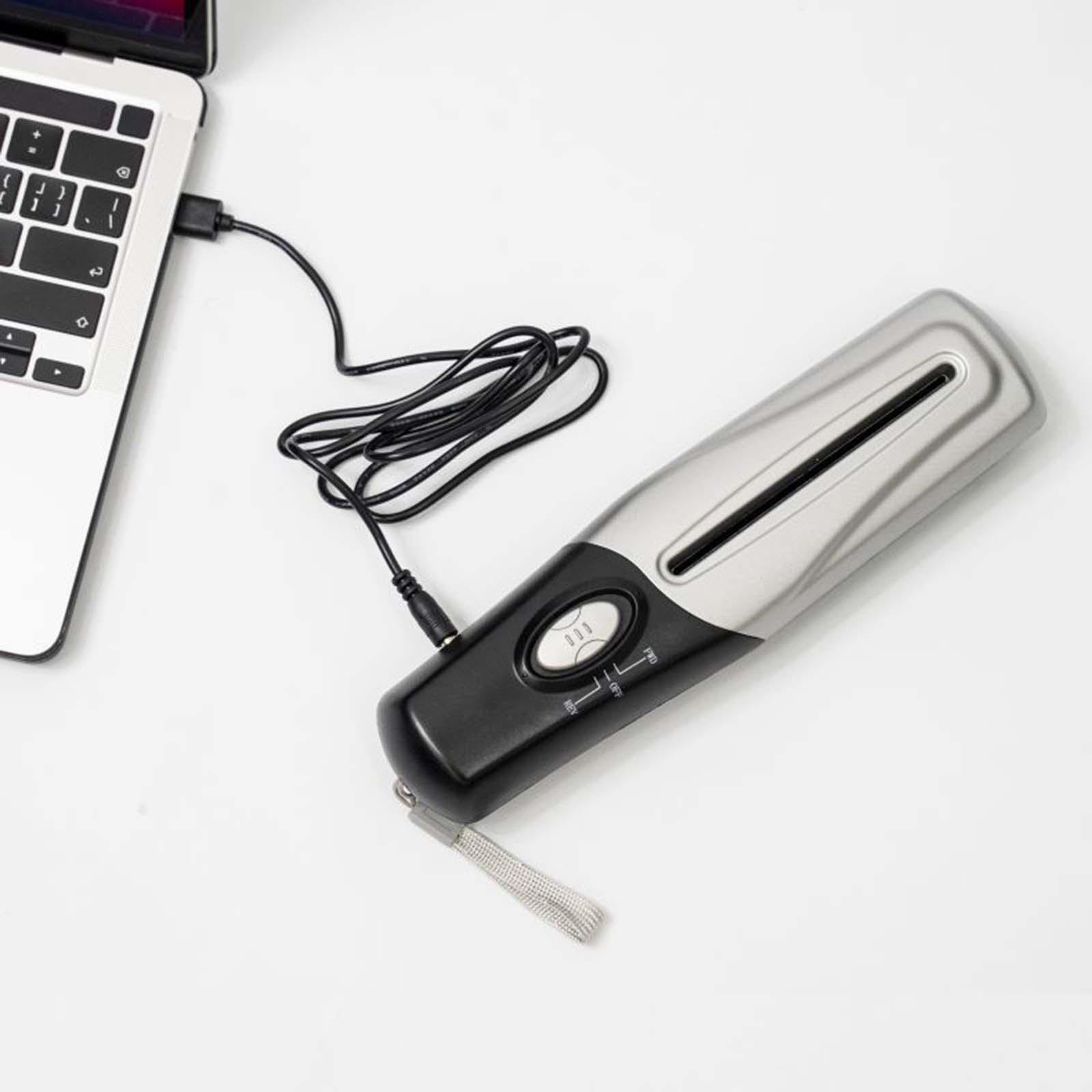 Portable Handheld Paper Shredder  USB/Battery Operated 2L Mini Paper Cutter