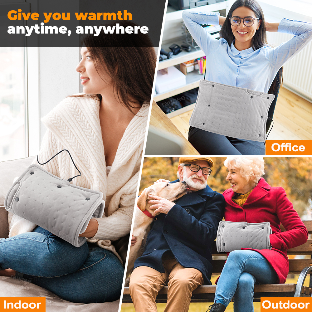 Portable Electric Hand Warmer Heating Pad Constant Temperature Heated Blanket & Long-Lasting Warmth Mat