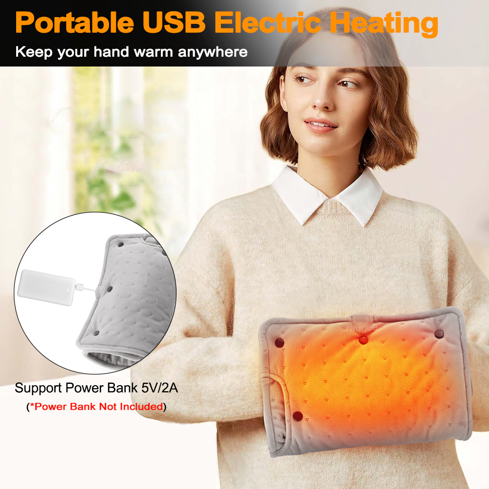 Portable Electric Hand Warmer Heating Pad Constant Temperature Heated Blanket & Long-Lasting Warmth Mat