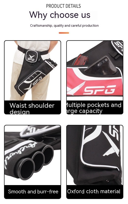 Archery Three-tube Arrow Pot Quiver Quiver Traditional