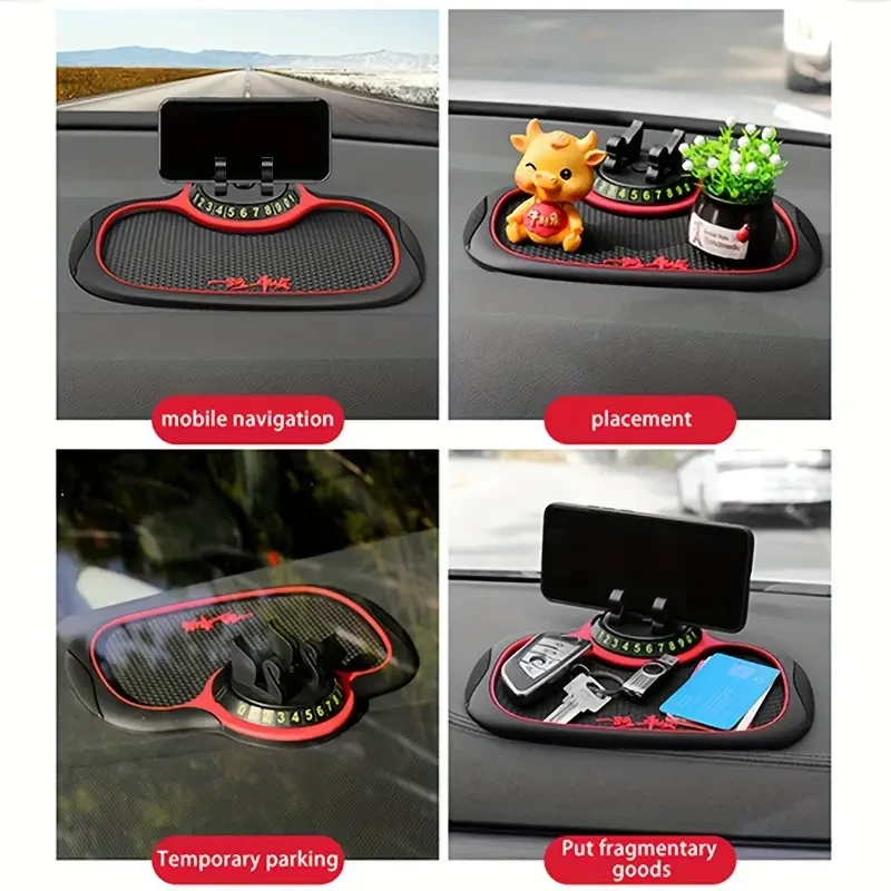 Multifunctional Anti-Slip Mat - Auto Phone Holder & Non-Slip Dash Mount
