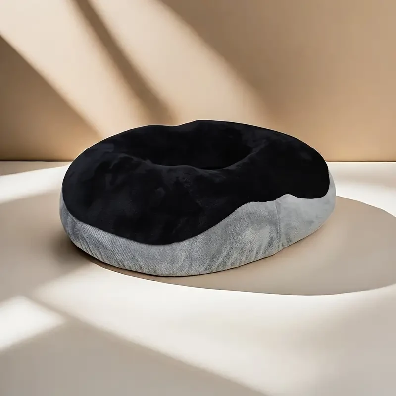 Ergonomic Memory Foam Donut Seat Cushion - Comfort Pillow for Office, Tailbone Pain Relief, Bed Sores, Hemorrhoids, Sciatica & Post-Surgery Recovery
