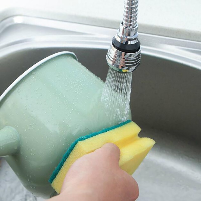 360 Adjustable Kitchen Faucet Extender Dual Mode Water-Saving Pressurized Filter Sprayer