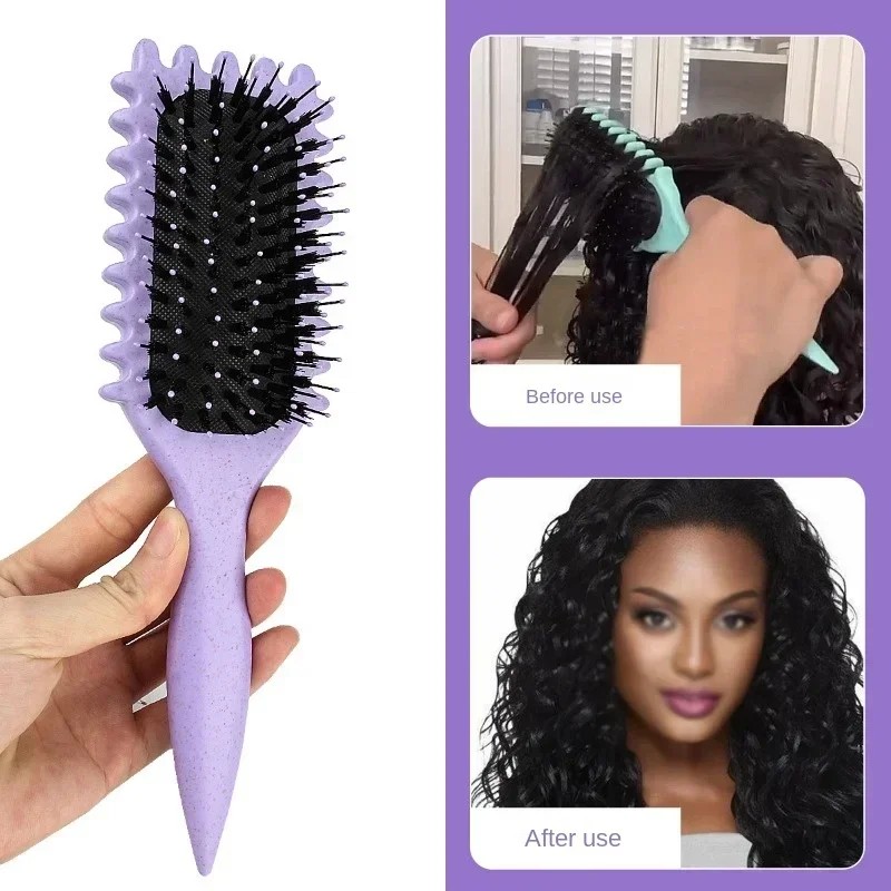 Women's Hollow Curly Hair Comb Multi-Functional Anti-Static Scalp Massage