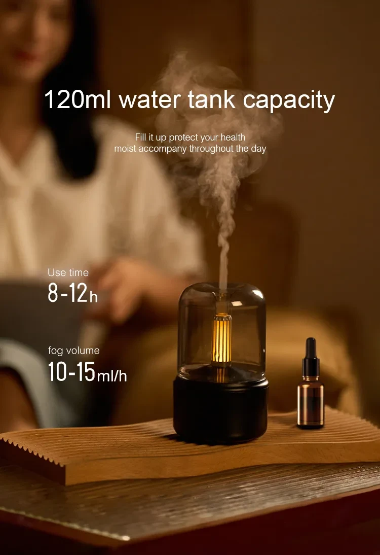 Light Humidifier Candlelight Aroma Diffuser