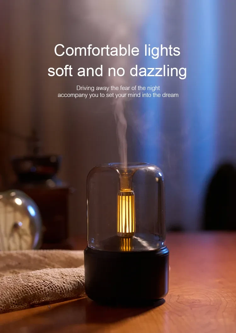 Light Humidifier Candlelight Aroma Diffuser