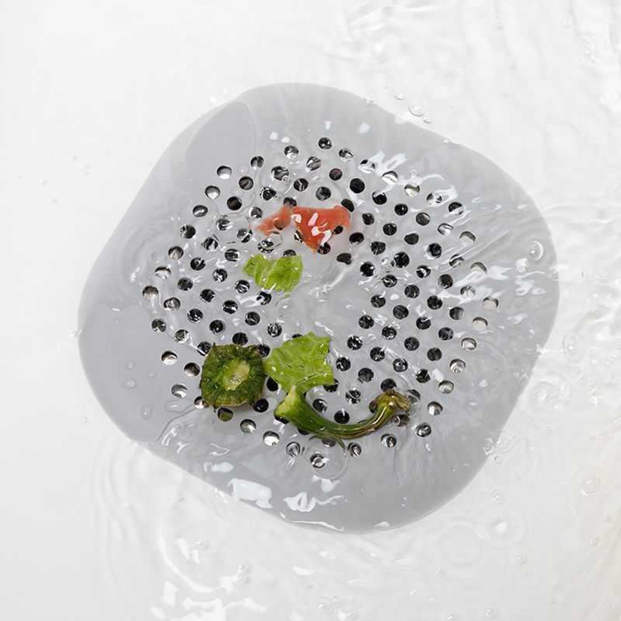 Square Silicone Floor Drain Sticker Bathroom Sewer Hair Filter Drain Cover & Floor Drain Mat