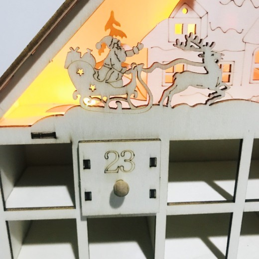 Christmas Wooden Calendar Decorations