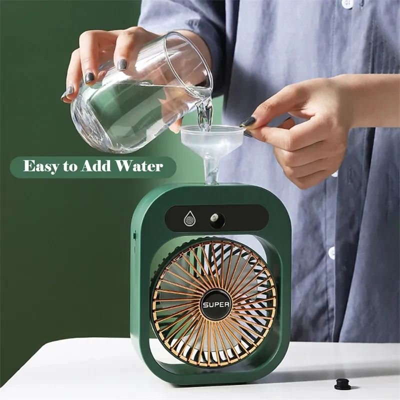 Air Conditioning Fan Desk Misting