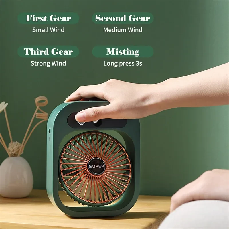 Air Conditioning Fan Desk Misting