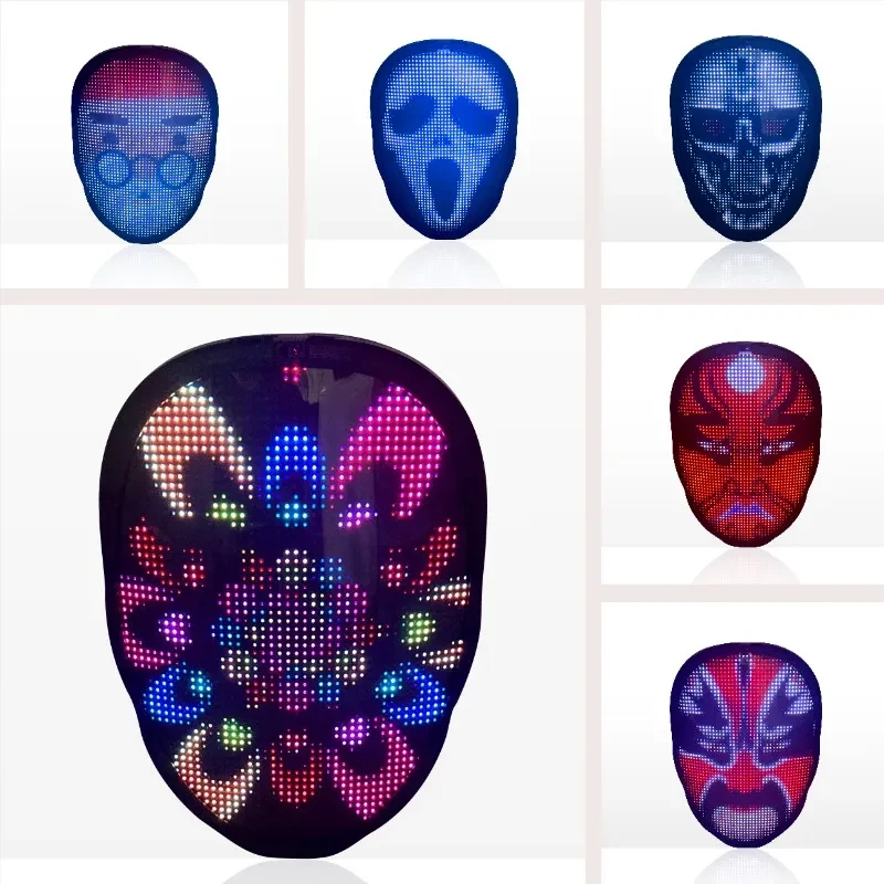 Halloween Face Masks Full Color LED