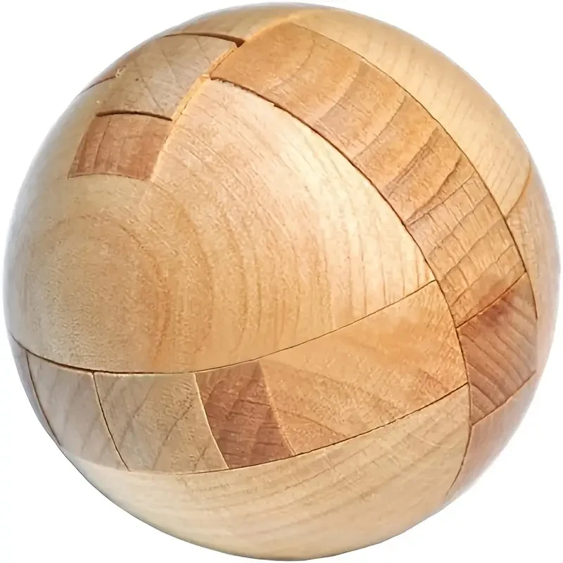 Wooden Puzzle, Magic Ball Brain Teaser Toy, Intelligence Game, Ball Puzzle Halloween, Christmas, Thanksgiving Day Gift