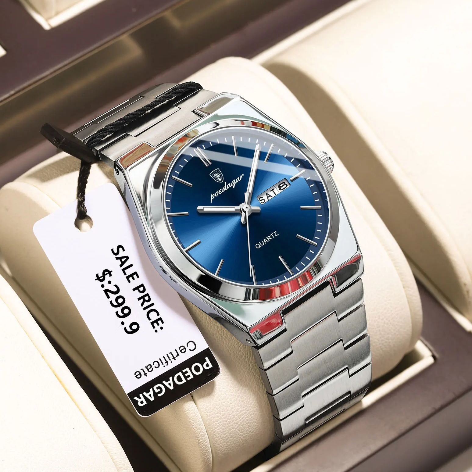 POEDAGAR Mens Luxury Watch
