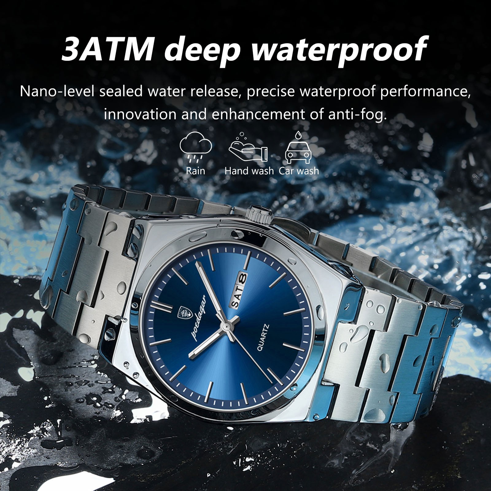 POEDAGAR Mens Luxury Watch