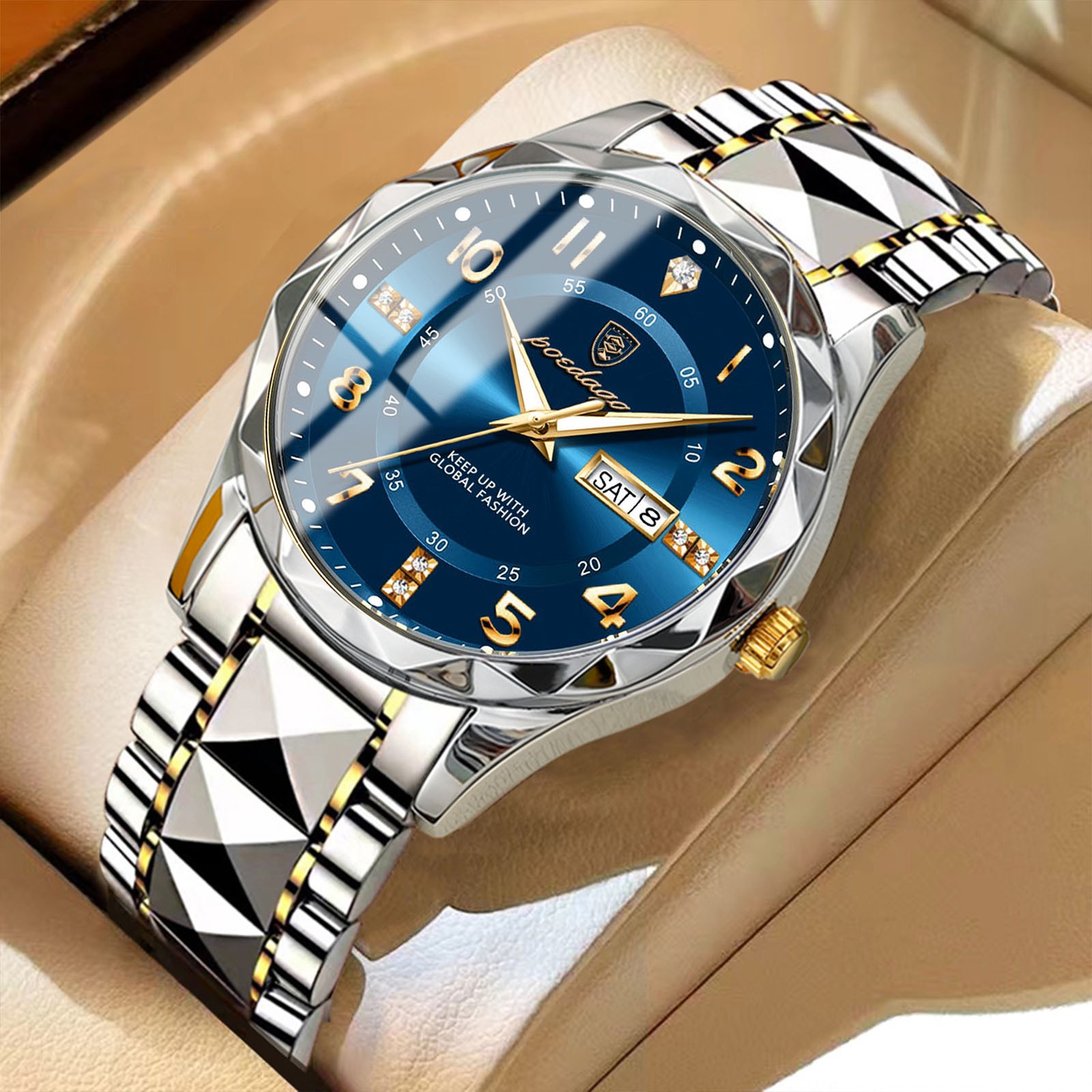 POEDAGAR Luxury Mens Quartz Watch