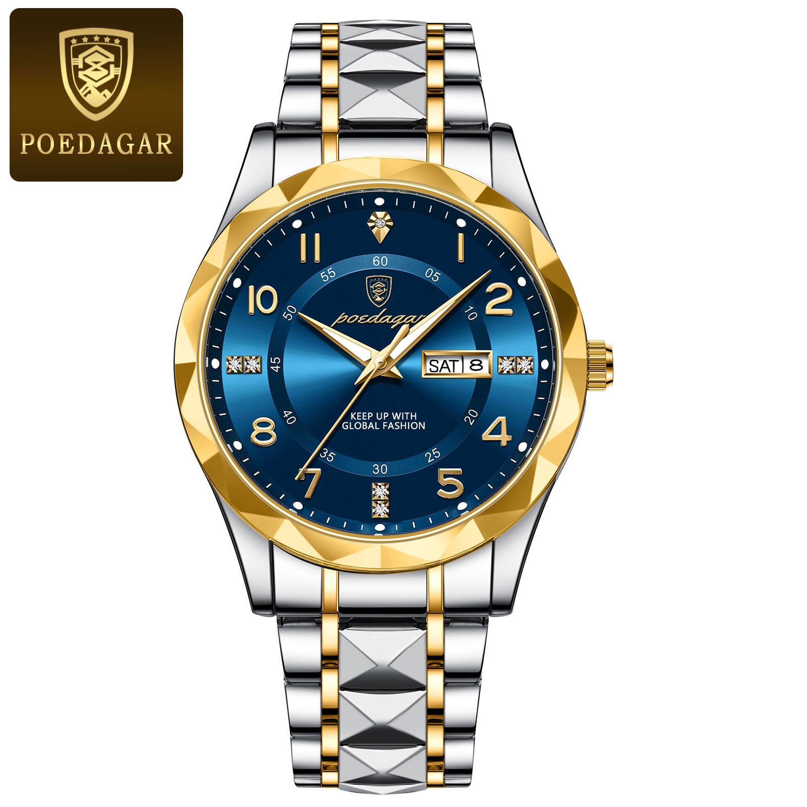 POEDAGAR Luxury Mens Quartz Watch