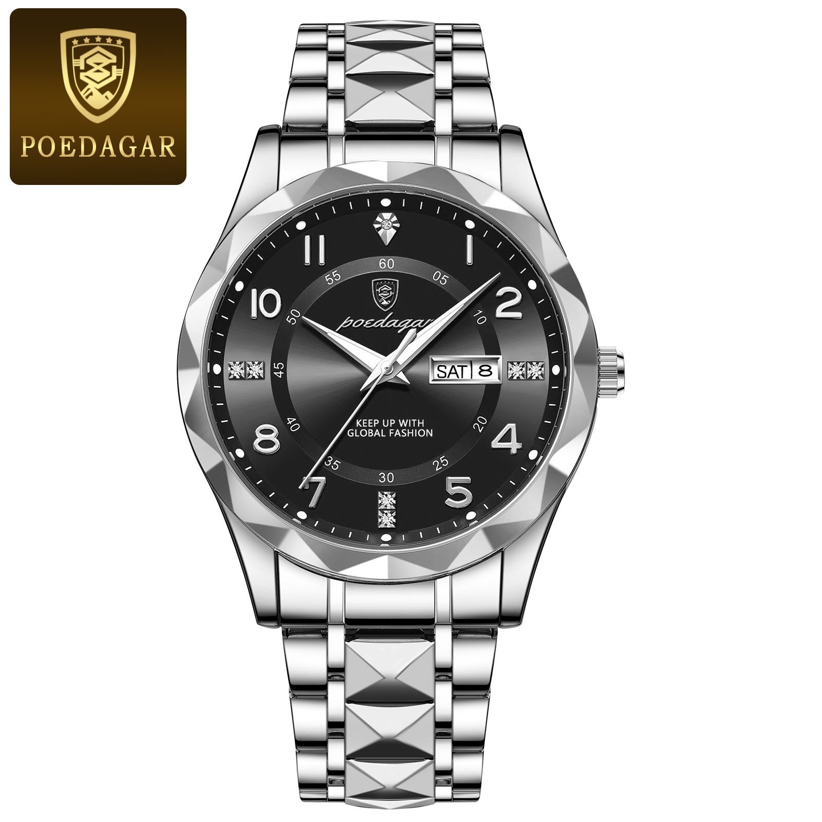 POEDAGAR Luxury Mens Quartz Watch