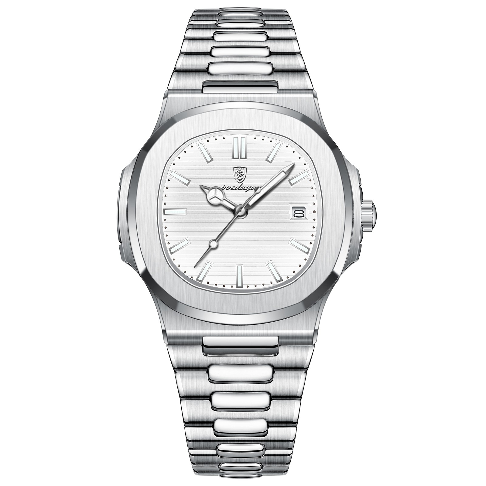 POEDAGAR 2023 Luxury Mens Square Quartz Watch