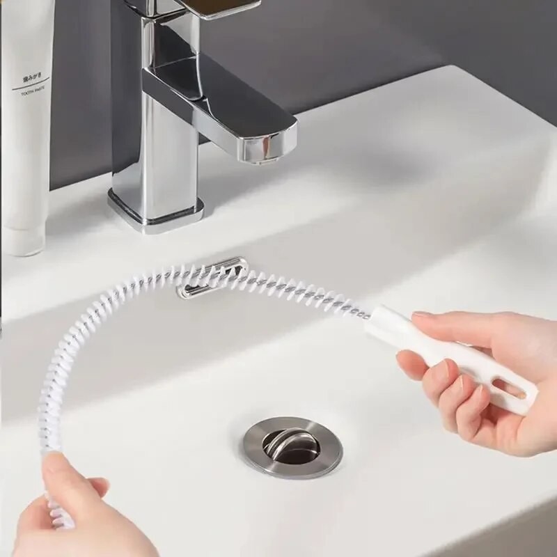 45cm Pipe Unclogger  Drain Hair Cleaner & Sink Cleaning Brush Tool