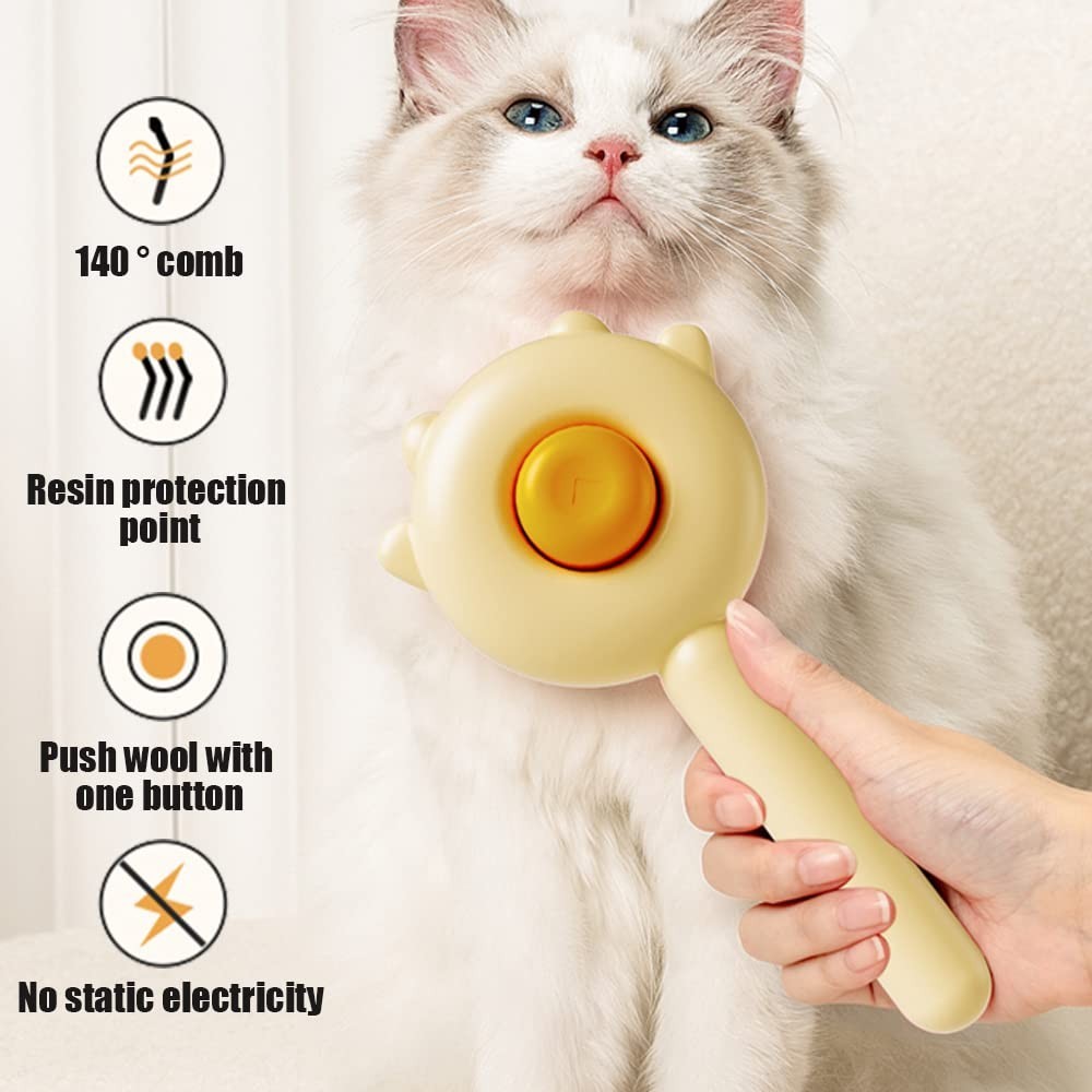 Pet steel needle brush