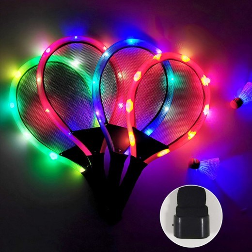 LED badminton racket
