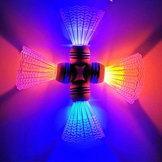 LED badminton racket