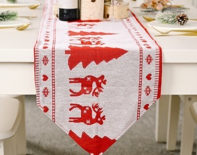 Christmas Decorations Knitting Cloth Table Flag