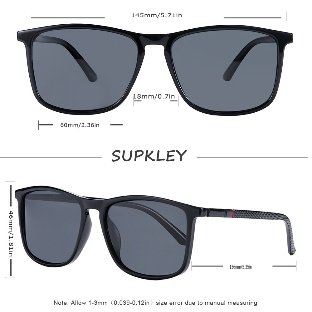 SUPKLEY Polarized Sports Sunglasses for Men